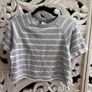 Striped Abercrombie Terry Crop Top